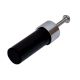 Black Silver Cylinder Glass Cabinet knobs